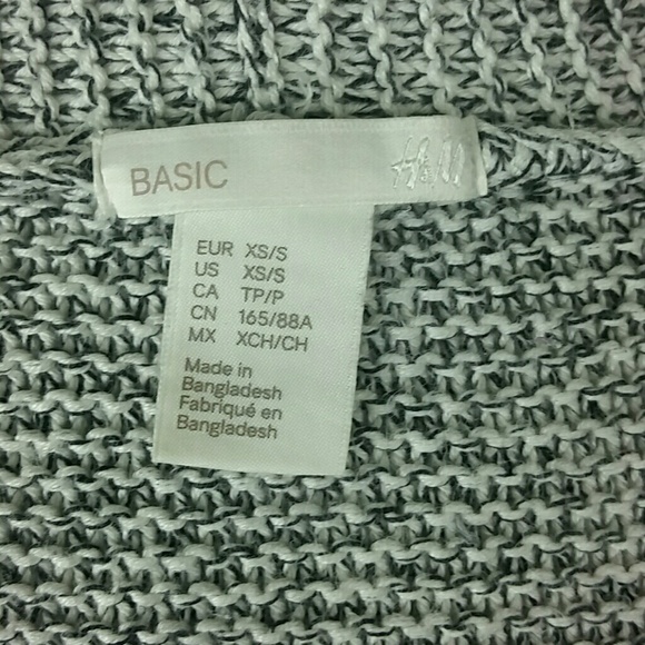 BASIC l Waterfall Gray Tweed Cardigan Sweater E1 - Picture 5 of 7